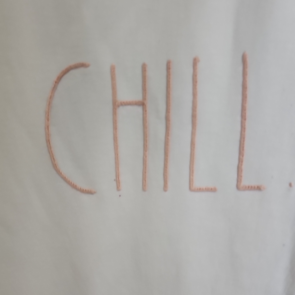 Rae Dunn Cream 'Chill' Pullover